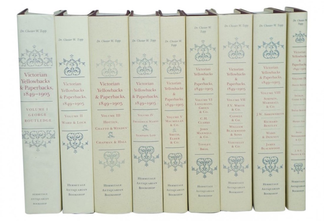 Victorian Yellowbacks & Paperbacks, 1849-1905. Est. $200-400.