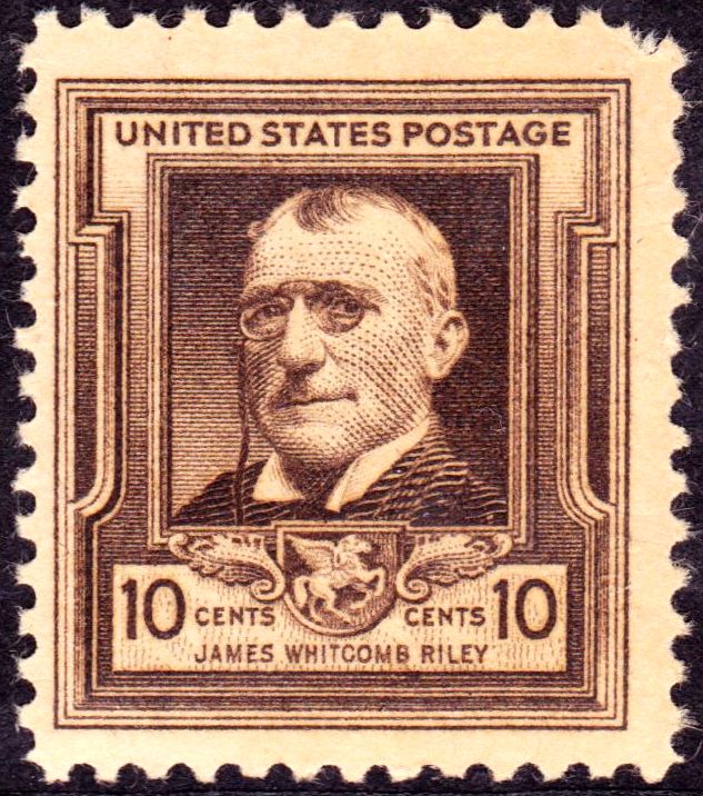 US postage stamp issued in 1940 to honor James Whitcomb Riley