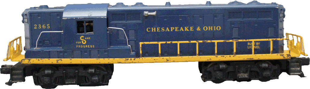 Lionel Chesapeake & Ohio GP-7 No. 2365, 1962-1963. Estimate: $400-$500. Charleston Estate Auction image 