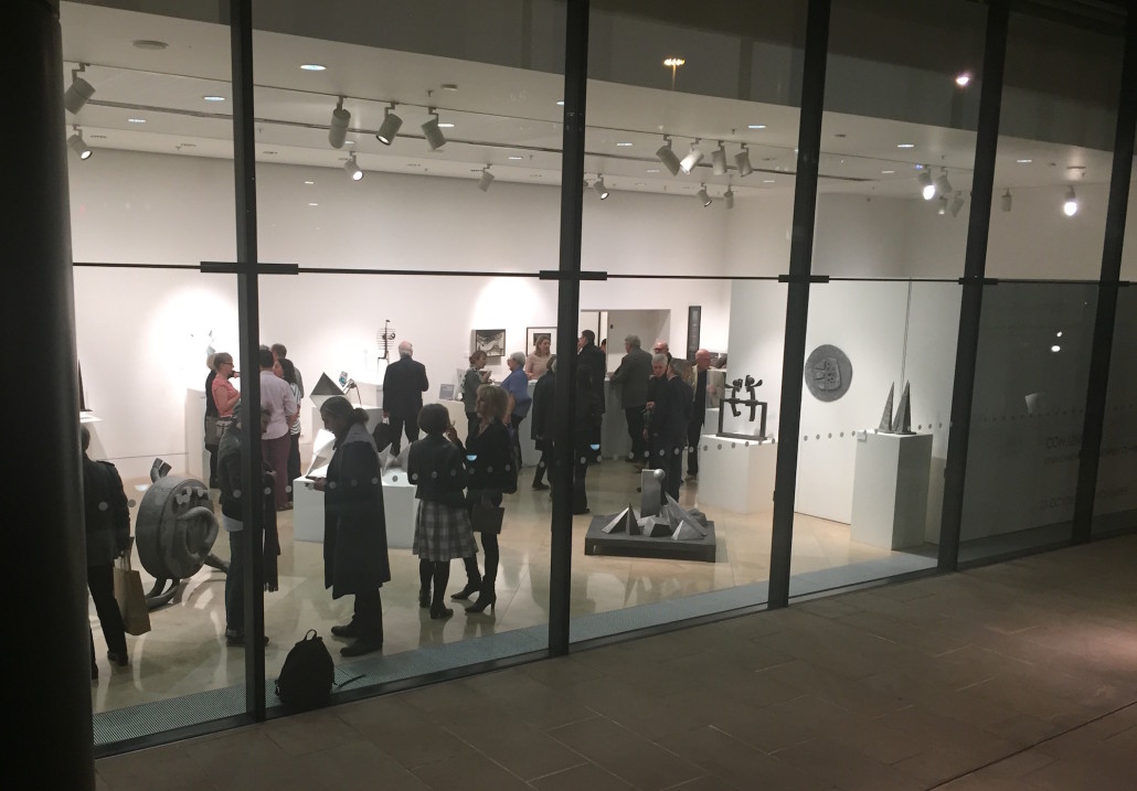 Visitors to Pangolin London’s gallery at Kings Place, explore the relationship between the work of Modern British artists Lynn Chadwick and Geoffrey Clarke. Image Auction Central News