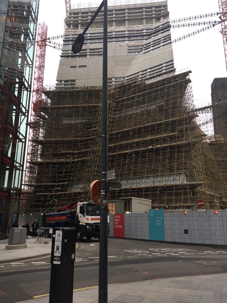 Tate Modern’s new extension by Swiss architects Herzog and De Meuron, nears completion. Image Auction Central News