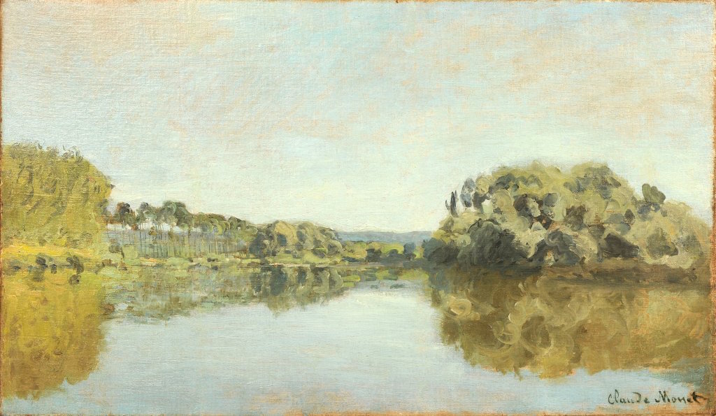 ‘Les bords de la Seine à Argentueil,’ an oil on canvas by Claude Monet owned by British collector David Joel, which featured in an edition of the BBC’s ‘Fake or Fortune’ in 2011. Image reproduced by kind permission of David Joel. Image copyright David Joel.