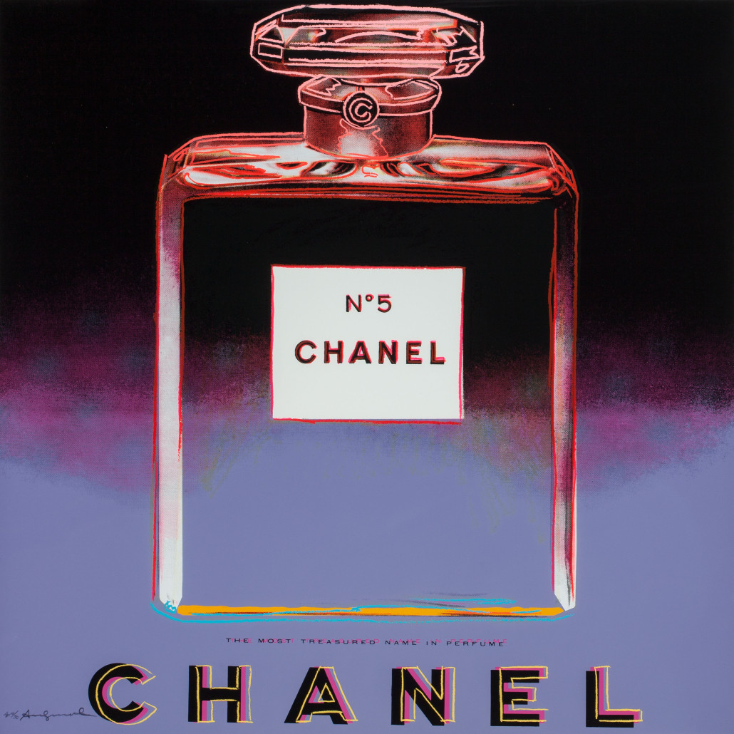 Warhol’s 'Chanel' (from Ads), 1985, sold for $149,000. Heritage Auctions image 