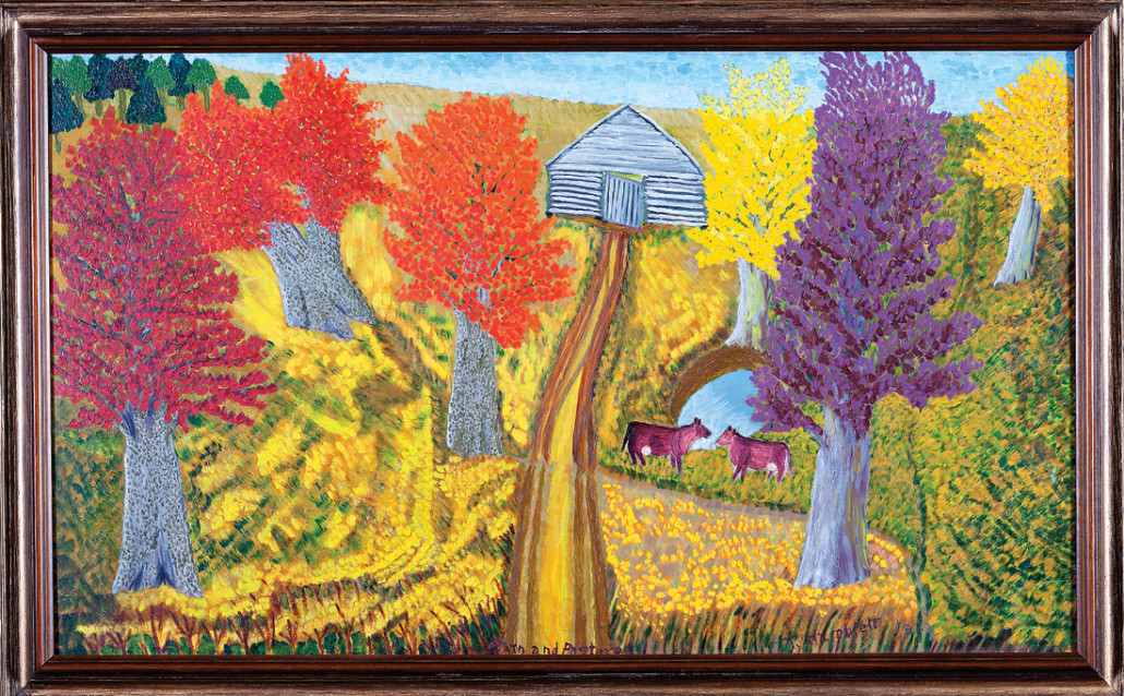 Theora Hamblett, 'Path and Pasture.' Price realized: $67,375, a record for the artist at auction. Neal Auction Co. image