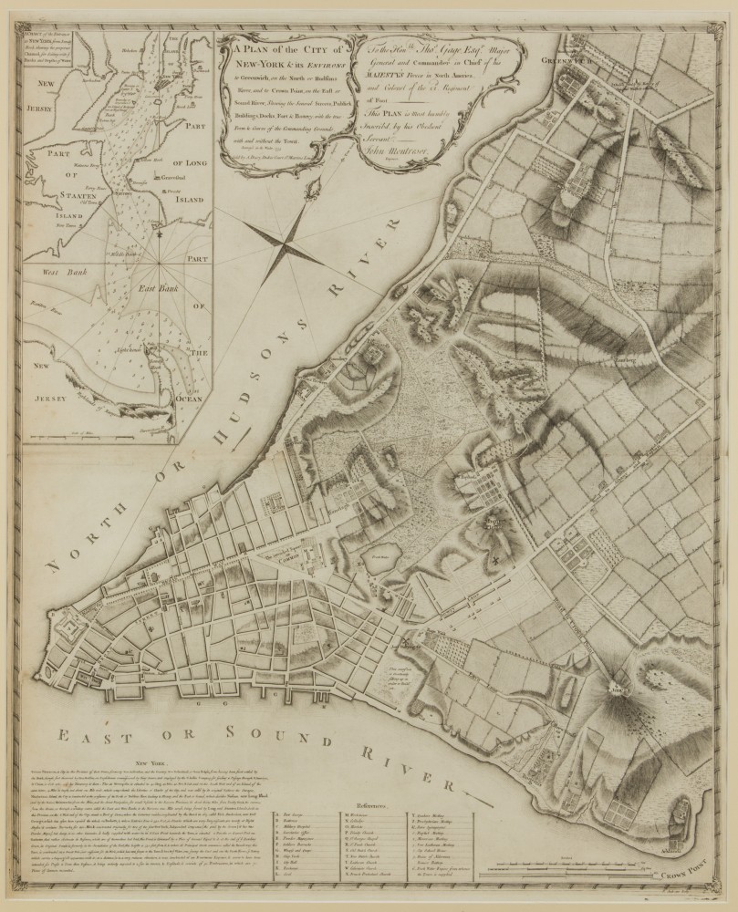 1776 map of New York