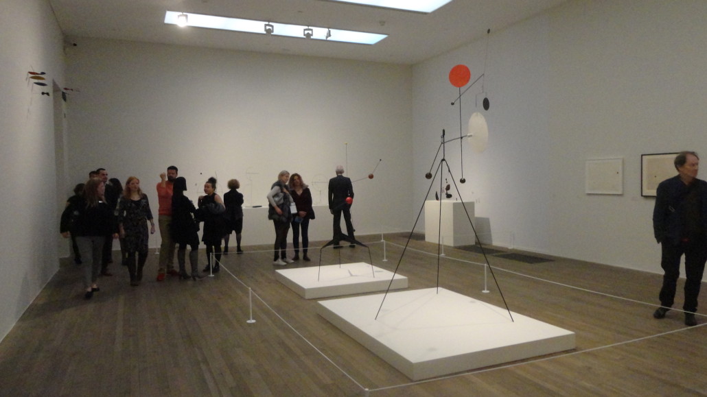 Visitors at the opening of Tate Modern’s current exhibition, ‘Alexander Calder: Performing Sculpture,’ which runs until April 3. Image Auction Central News