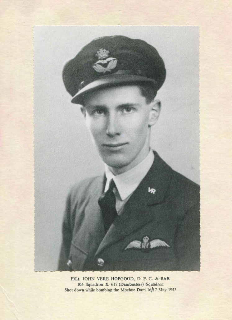 Flight Lt. John Vere ‘Hoppy’ Hopgood (1921-1943), one of the heroes of the famous ‘Dambusters’ raid of May 1943, whose DFC and Bar medal will be sold by Morton and Eden on Dec. 15