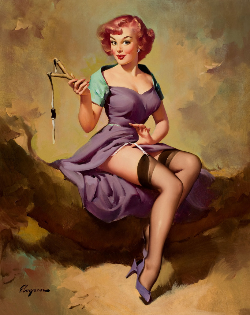 Gil Elvgren (American, 1914-1980), 'It's a Snap,' 1958. Price realized: $215,100. Heritage Auctions image