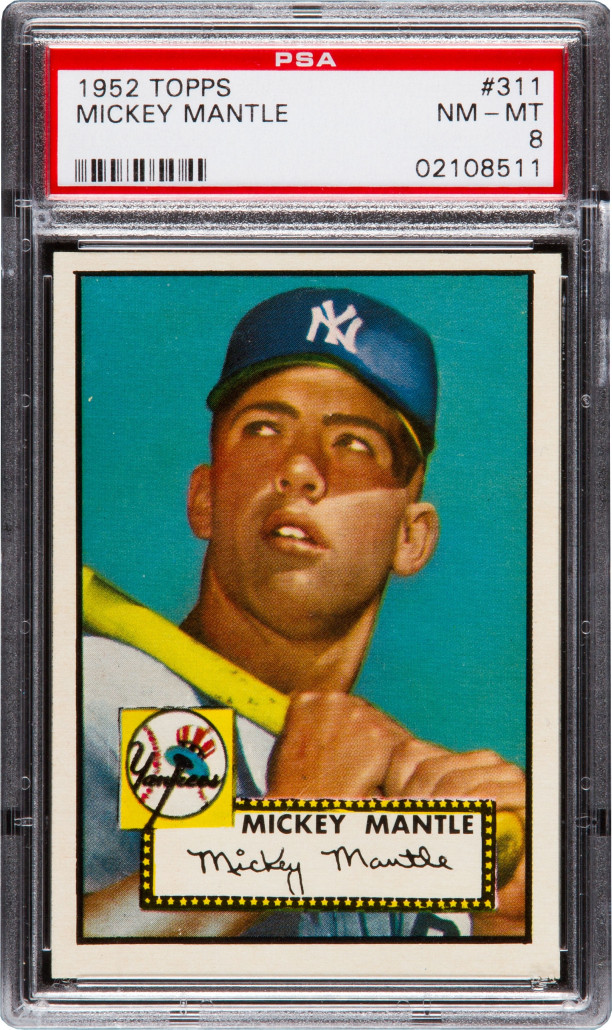 The Topps 1952 Mickey Mantle rookie card. Heritage Auctions image
