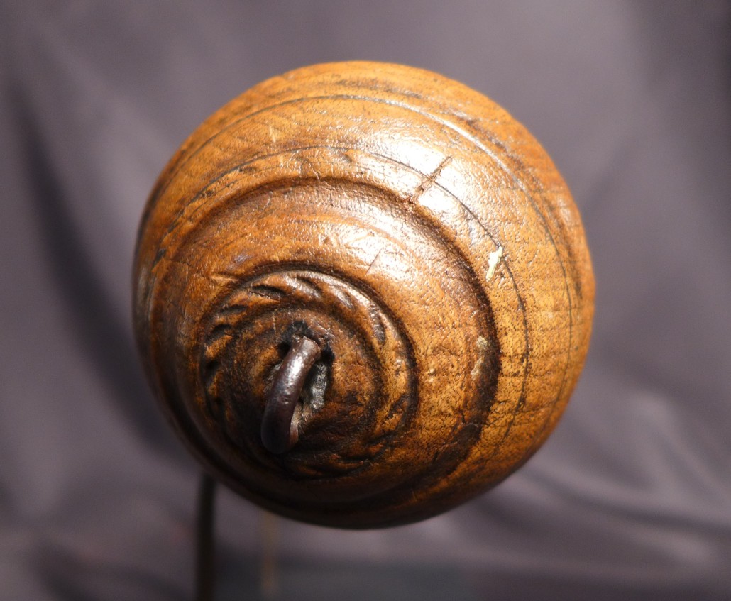 Top of powder horn, carved concentrically. Sterling Associates image