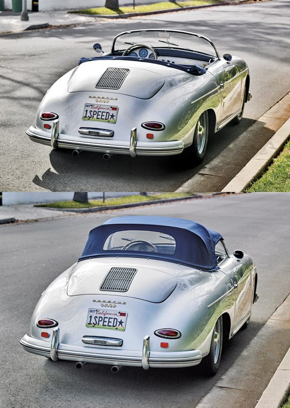 Convertible or with canvas top, the 1958 Porsche 356A/1600 Speedster to be auctioned Jan. 31 by I.M. Chait, est. $275,000-$375,000