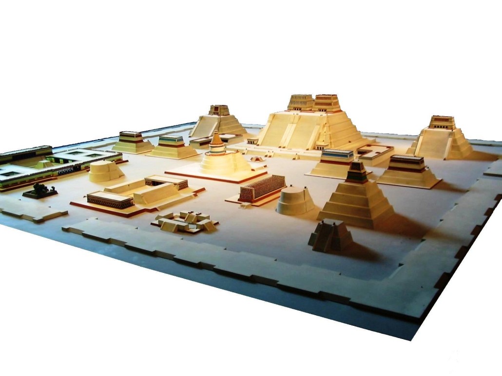 Model of the Aztec City of Tenochtitlan at the National Museum of Anthropology in Mexico City. Photo by Thelmadatter