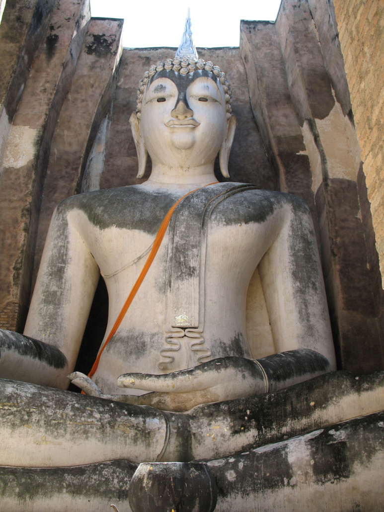 Phra Achana in Wat Si Chum Chapel in Sukhothai National Historical Park, Sukhothai Province, a World Heritage Site.