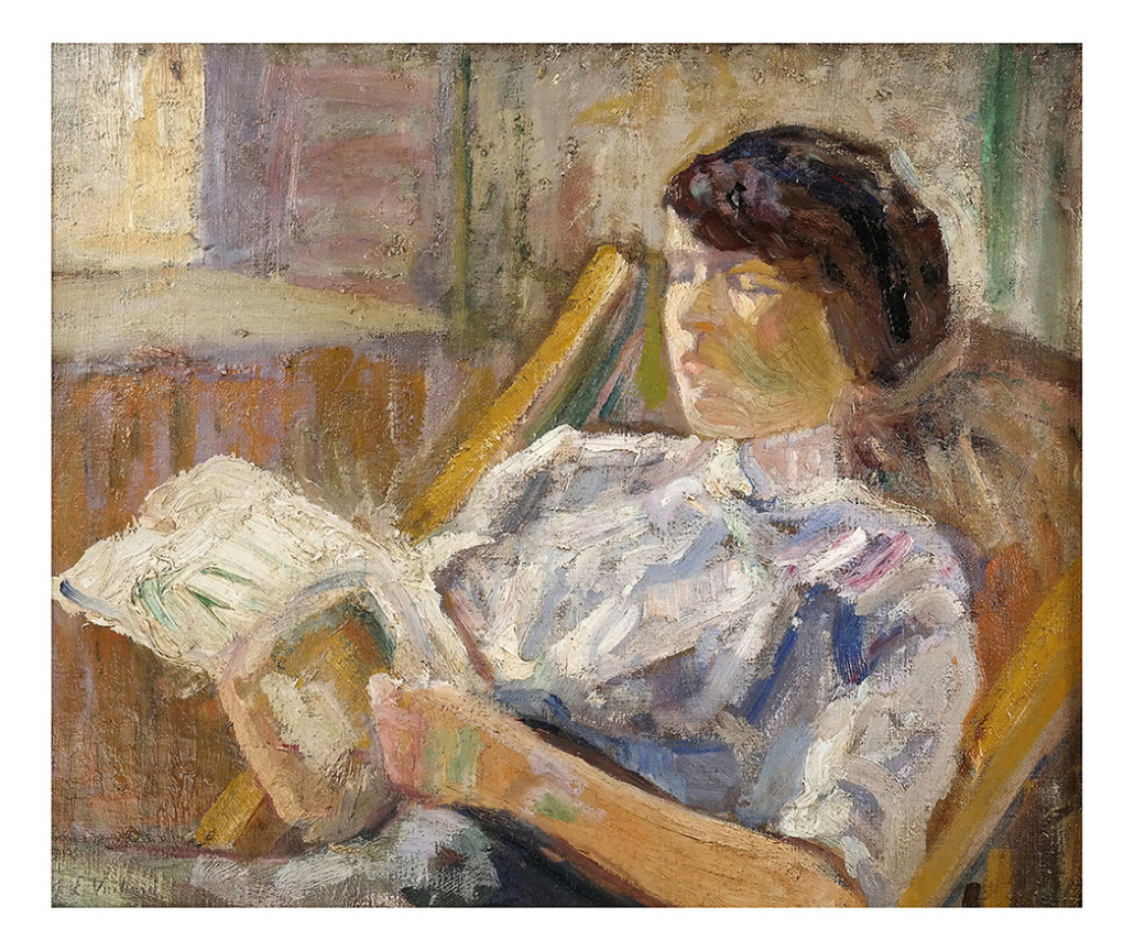 Lot 199 - After Edouard Vuillard, 'Femme Lisant.' Est. $8,000-$10,000. Roland Auctions NY image