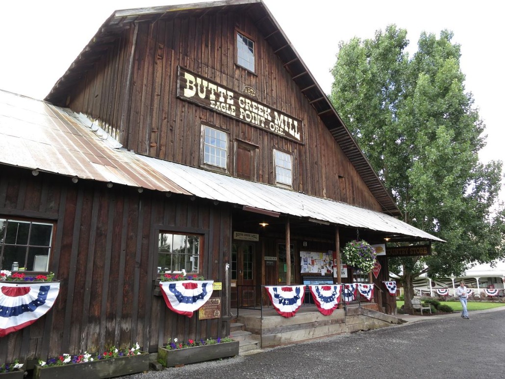 Built circa 1872, Butte Creek Mill was the only gristmill in Oregon still grinding flour, using its original French buhrstones quarried near Paris over 140 years ago. Image by Byrnstar. This file is licensed under the Creative Commons Attribution-Share Alike 3.0 Unported license.
