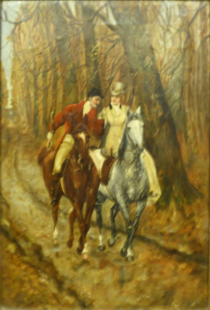 Lot 100 – oil on canvas painting by Heywood Hardy (British 1842-1933). Estimate: $8,000-$15,000). Antiques & Modern Auction Gallery image