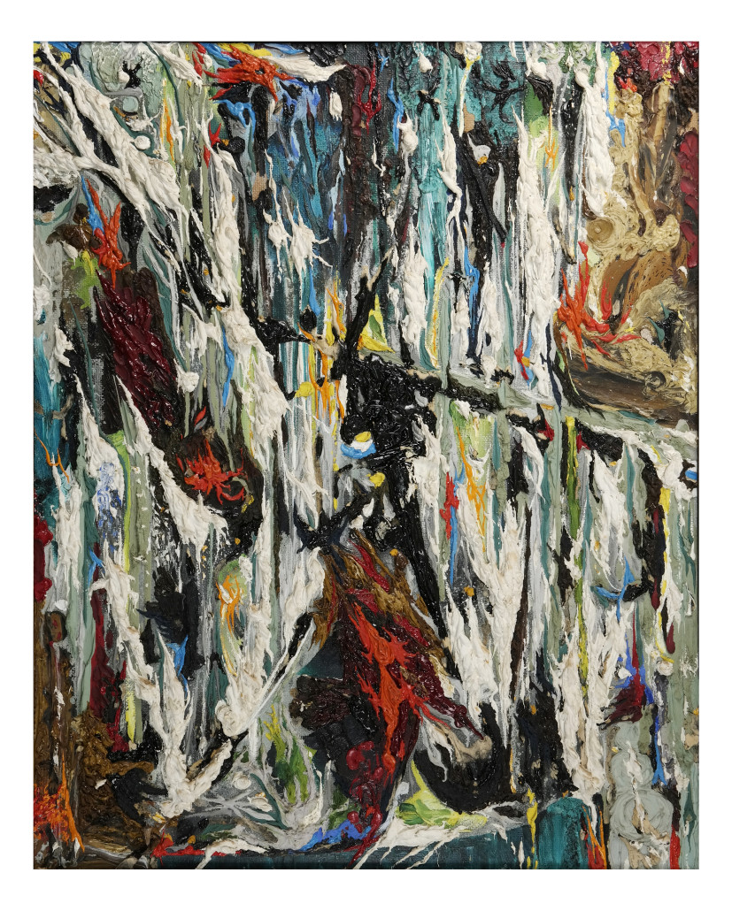 Lot 401 - Alfonso Ossorio, 'Fire & Ice,' oil on Masonite. Est. $30,000-$50,000. Roland Auctions image