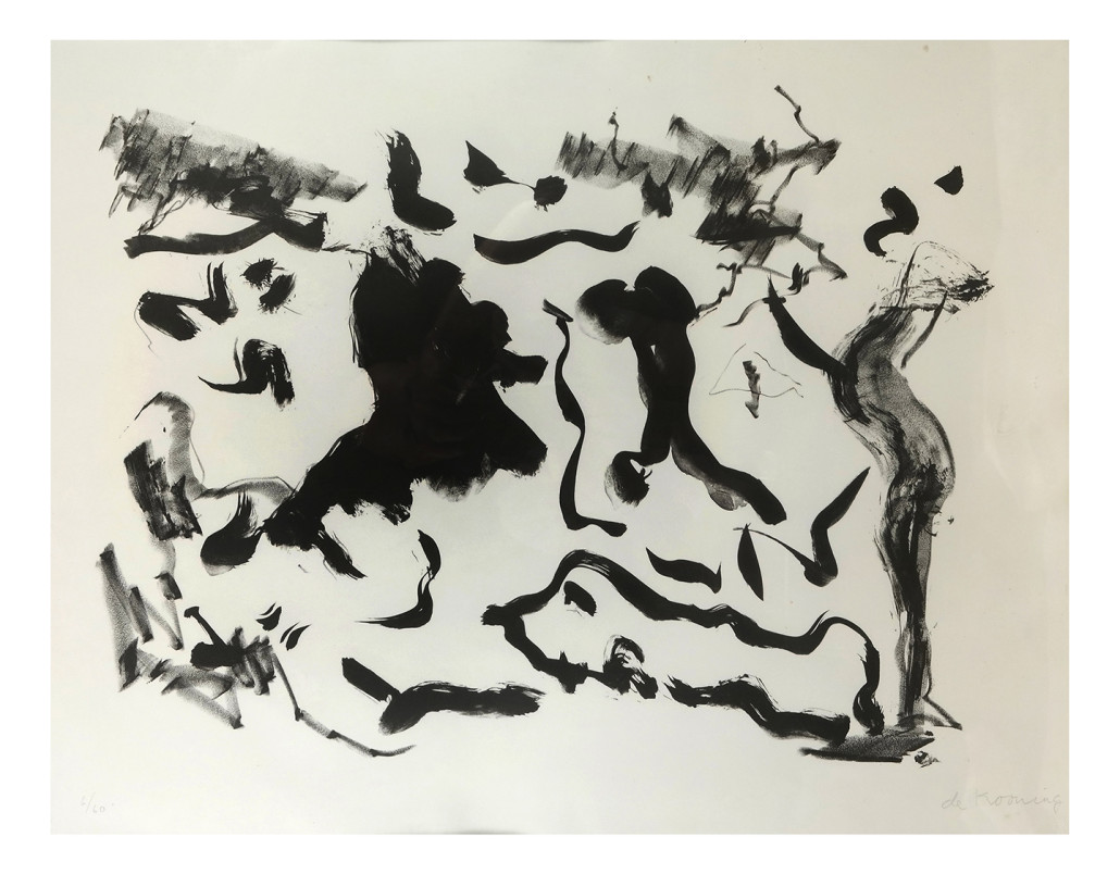 Lot 436 - Willem de Kooning abstract expressionist lithograph. Est. $4,000-$5,000. Roland Auctions image 