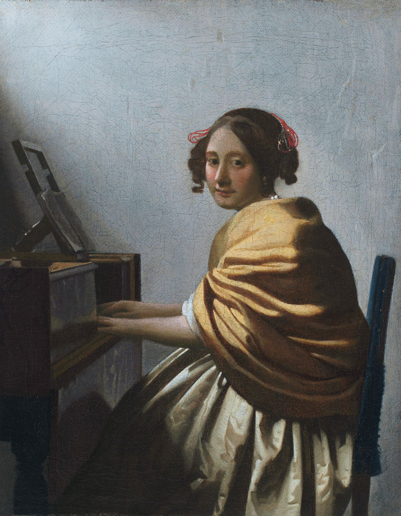 Vermeer’s 'A Young Woman Seated at a Virginal.' Image courtesy of Wikimedia Commons 